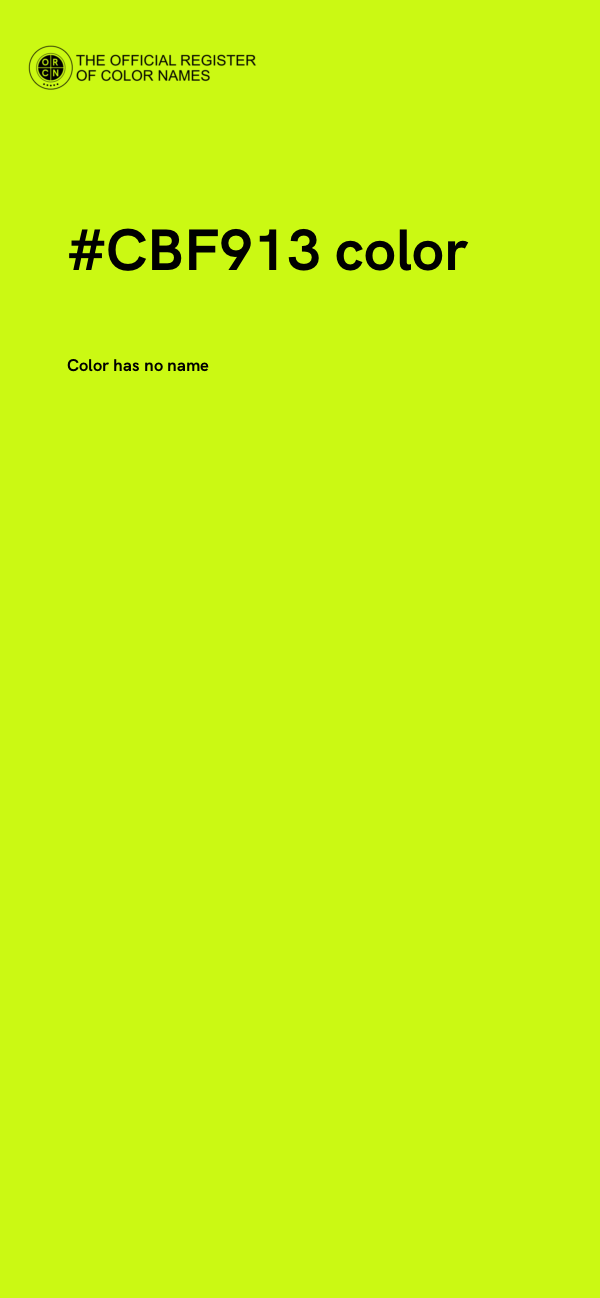 #CBF913 color image