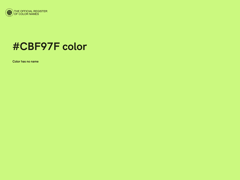 #CBF97F color image