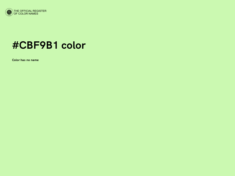 #CBF9B1 color image