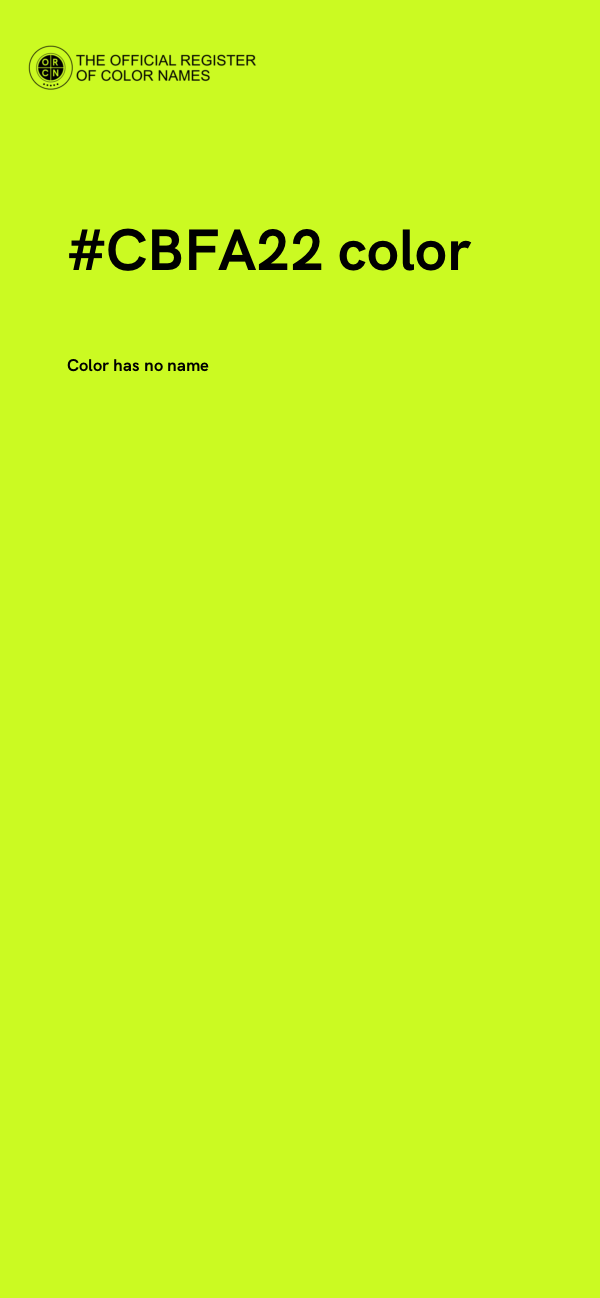 #CBFA22 color image