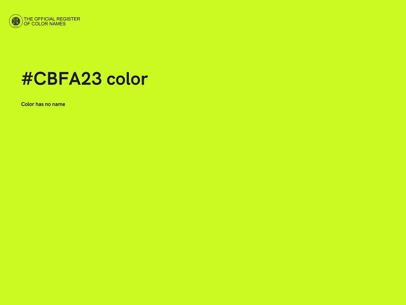 #CBFA23 color image