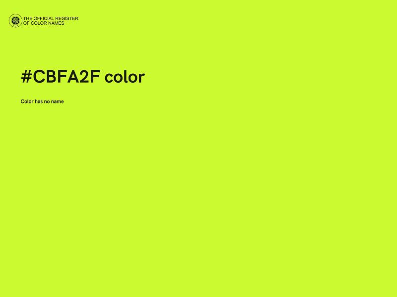 #CBFA2F color image