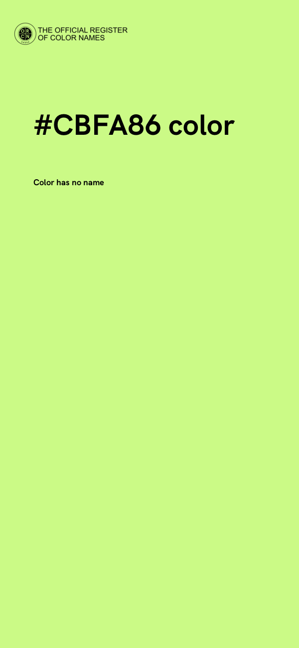 #CBFA86 color image
