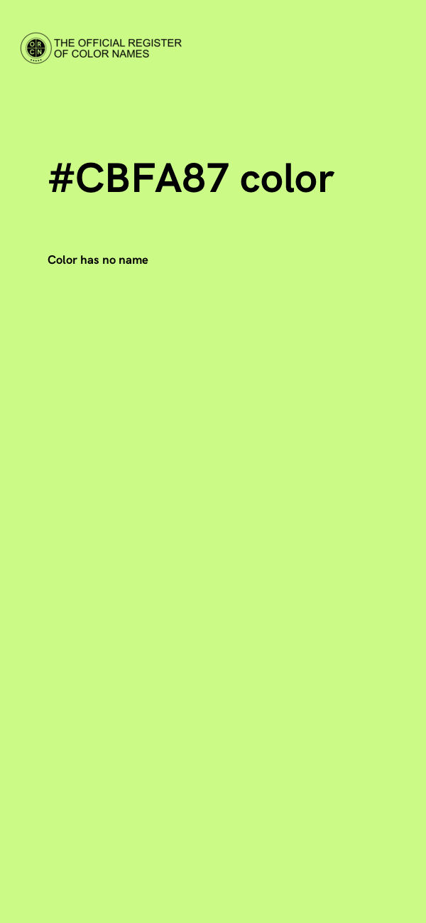 #CBFA87 color image