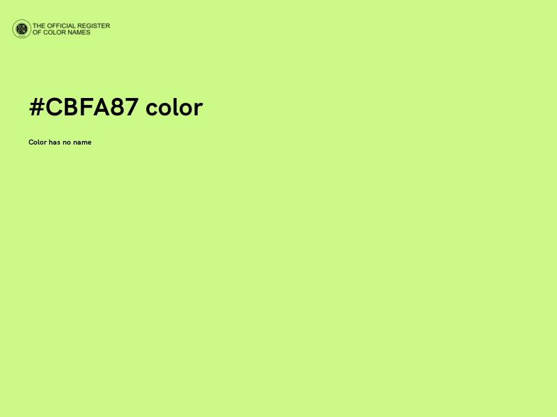 #CBFA87 color image