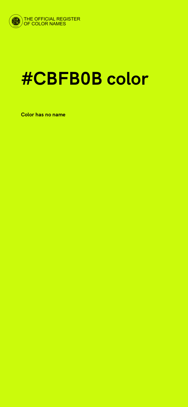 #CBFB0B color image