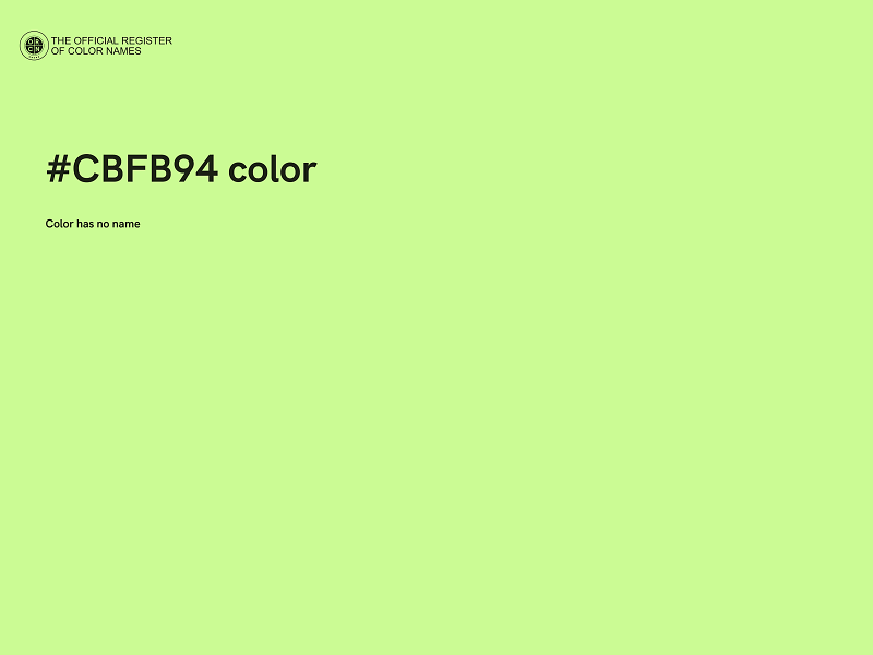 #CBFB94 color image