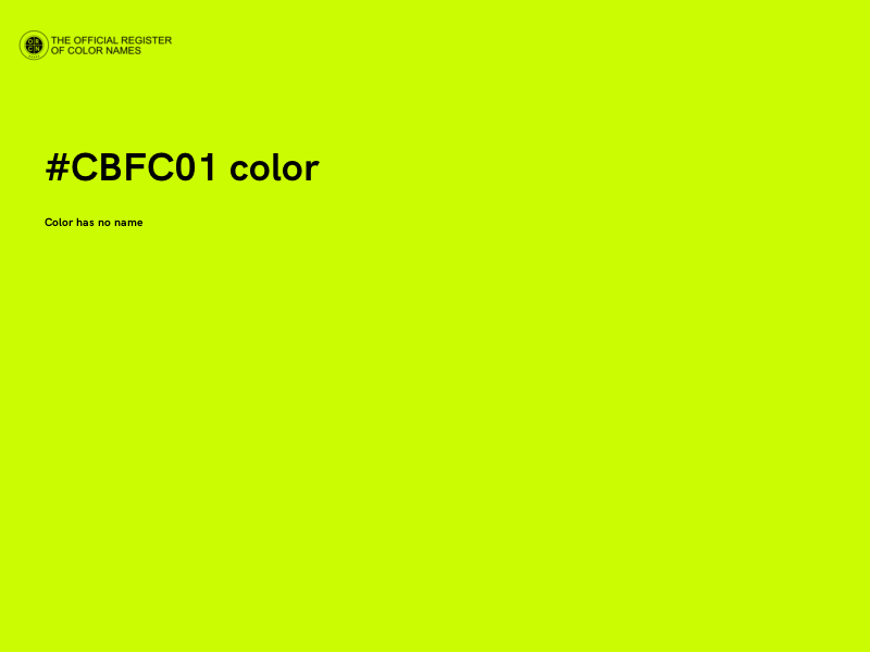 #CBFC01 color image