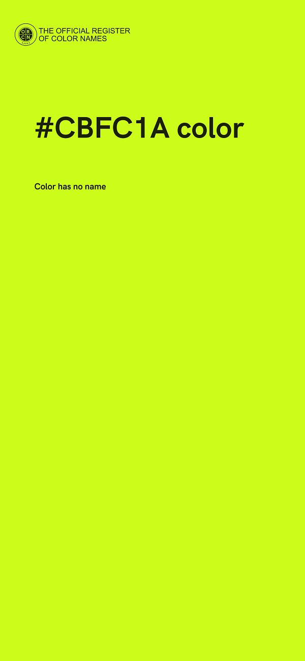 #CBFC1A color image