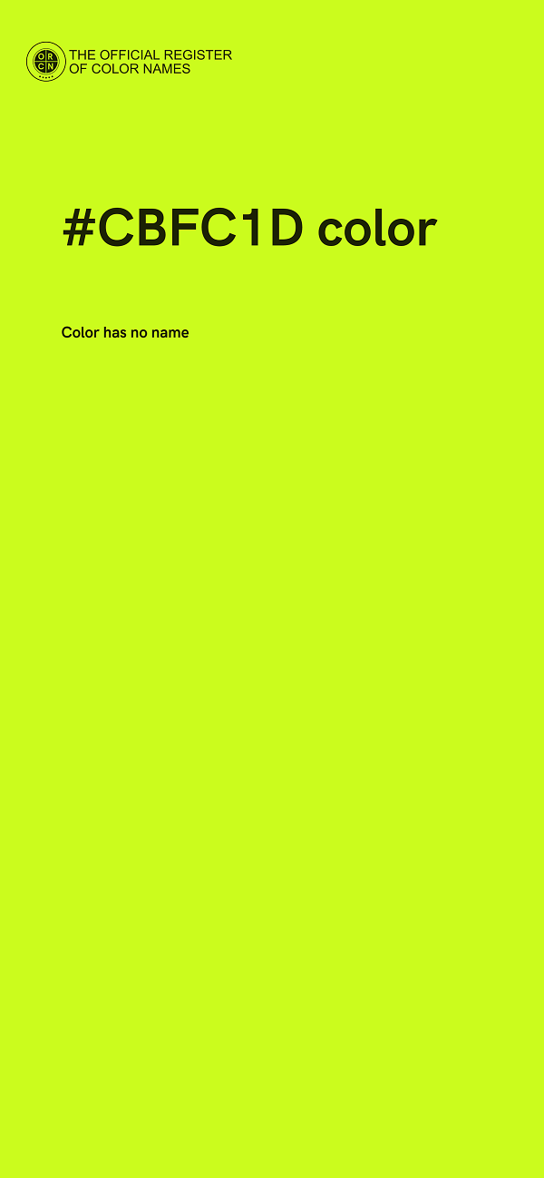 #CBFC1D color image