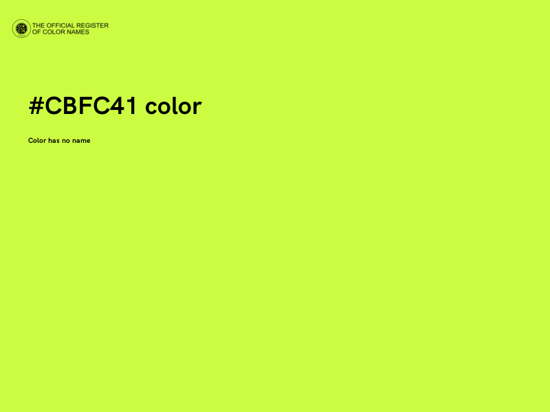 #CBFC41 color image