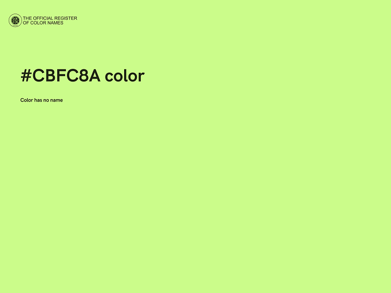 #CBFC8A color image