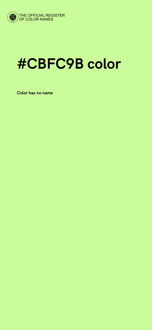 #CBFC9B color image