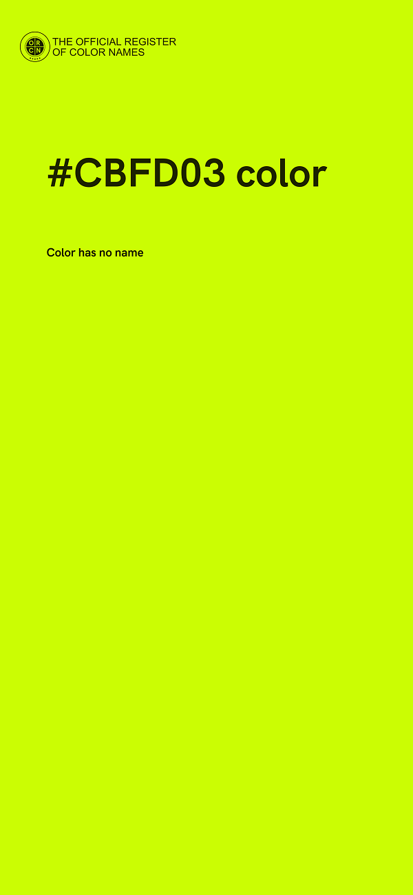 #CBFD03 color image
