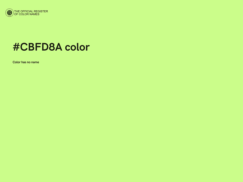 #CBFD8A color image