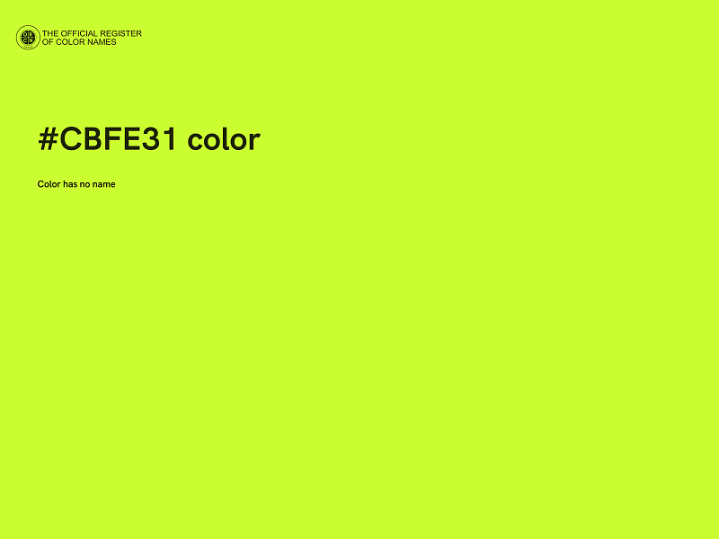 #CBFE31 color image