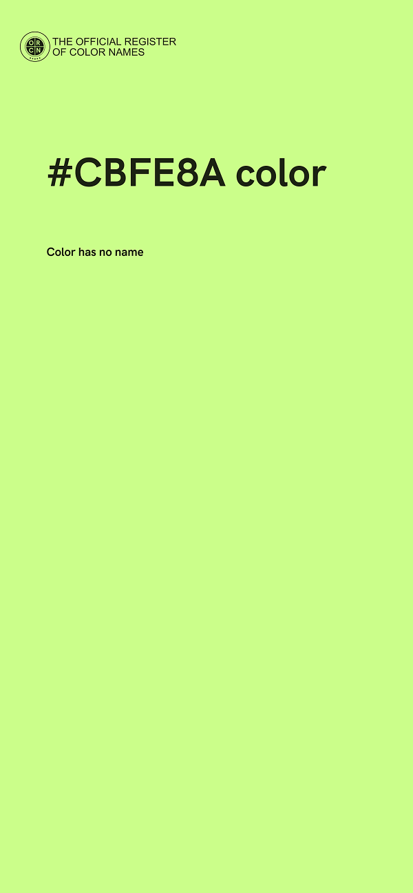#CBFE8A color image