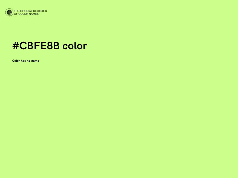 #CBFE8B color image