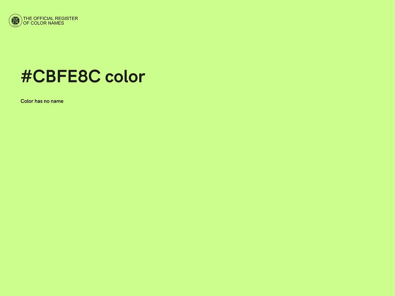 #CBFE8C color image