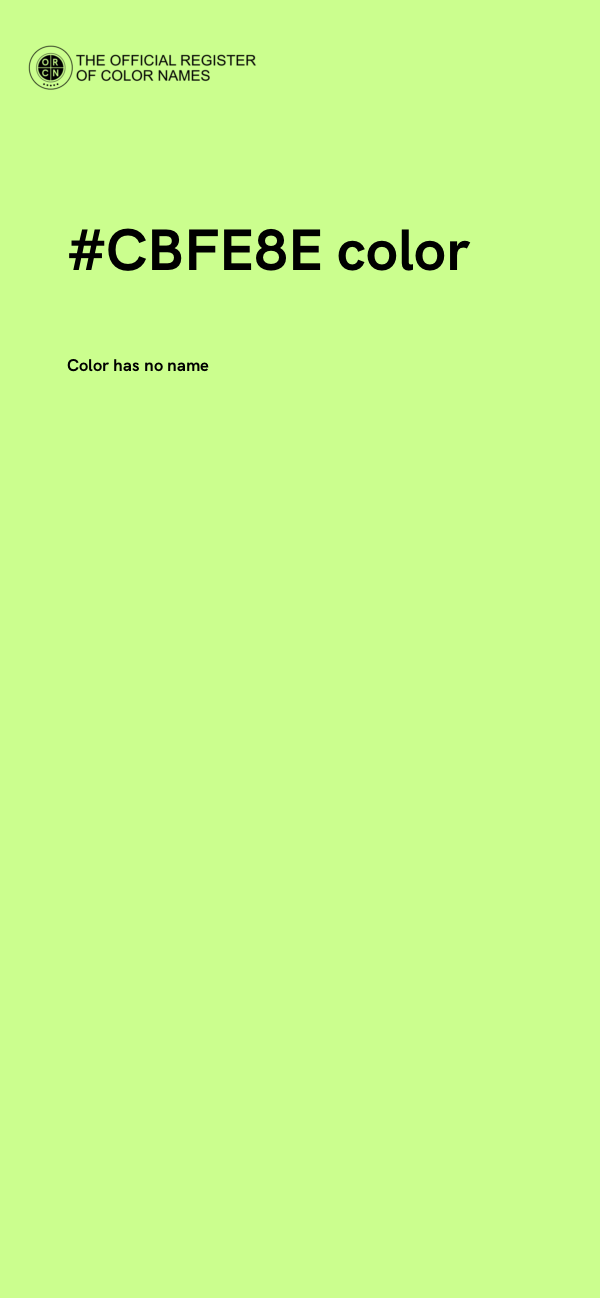 #CBFE8E color image