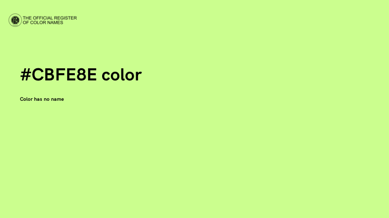 #CBFE8E color image
