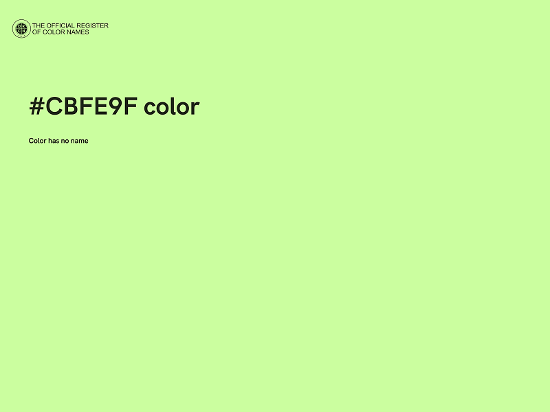 #CBFE9F color image