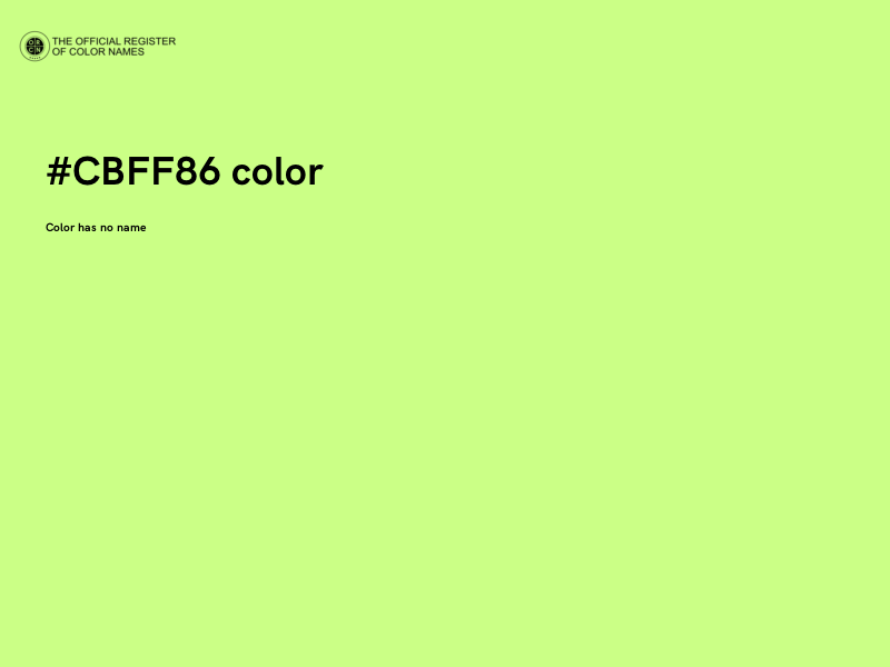 #CBFF86 color image