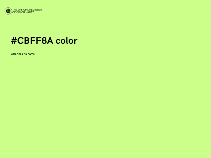 #CBFF8A color image