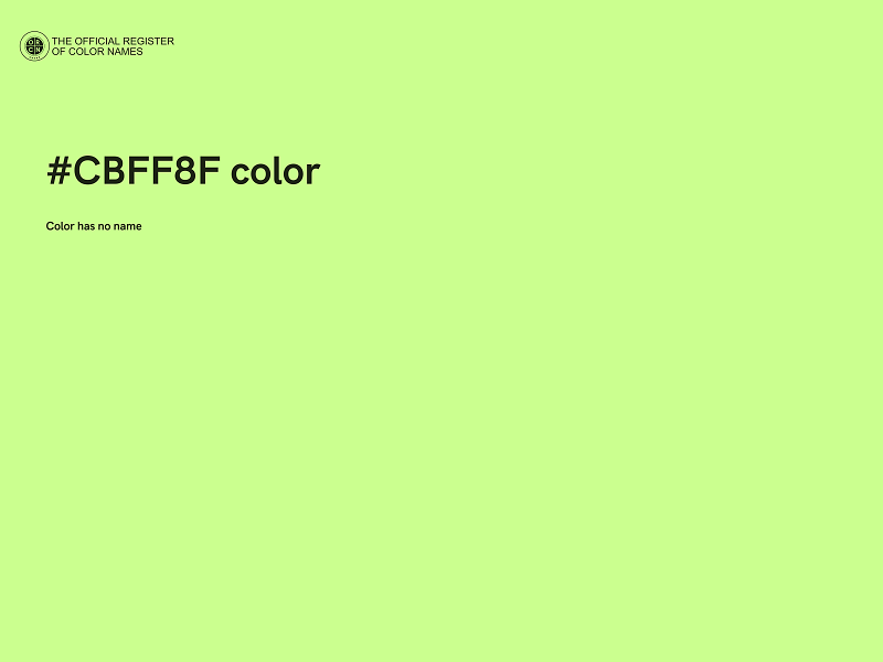 #CBFF8F color image