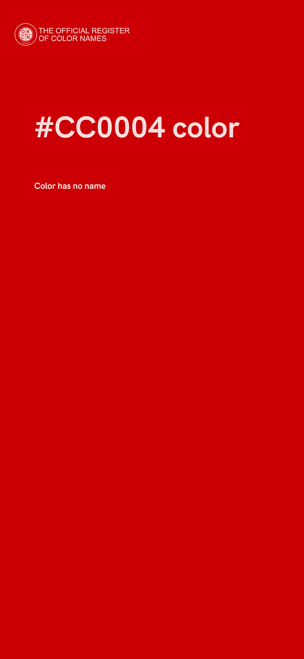 #CC0004 color image