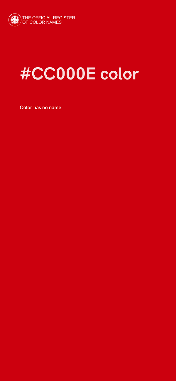 #CC000E color image