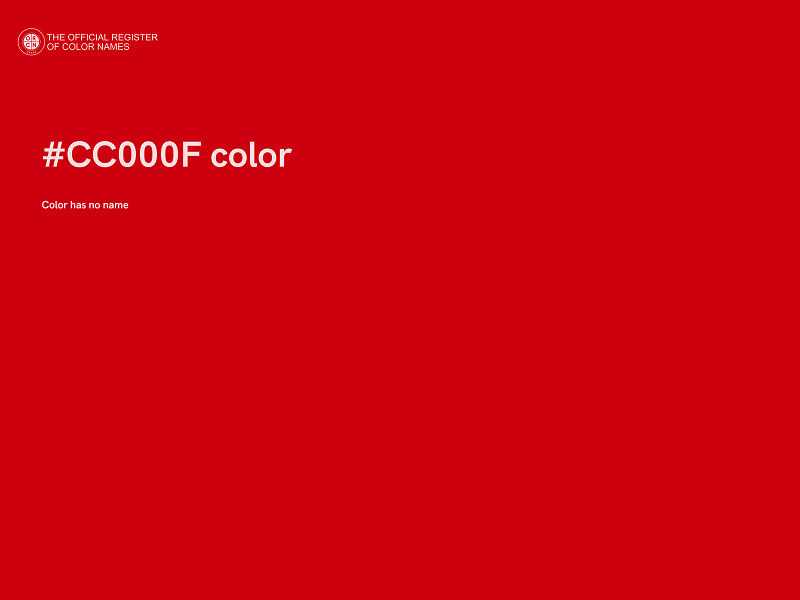 #CC000F color image