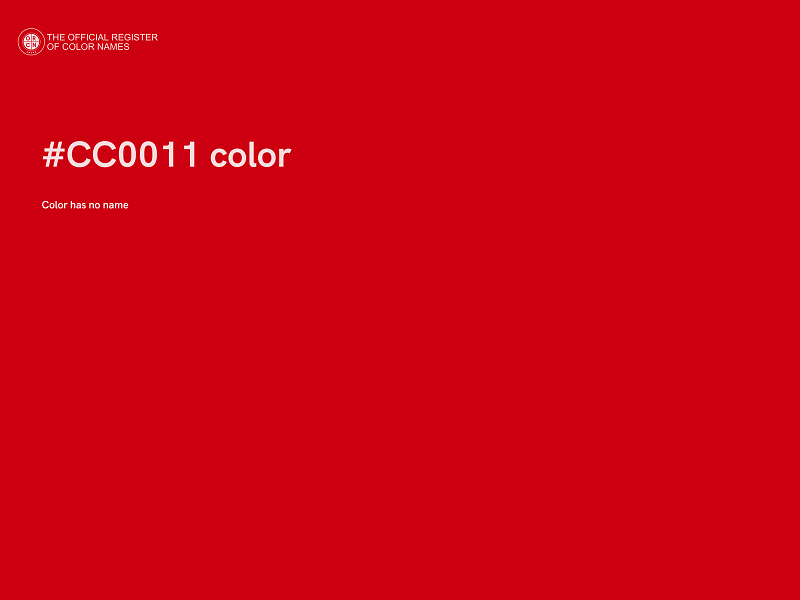 #CC0011 color image