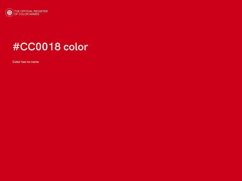 #CC0018 color image