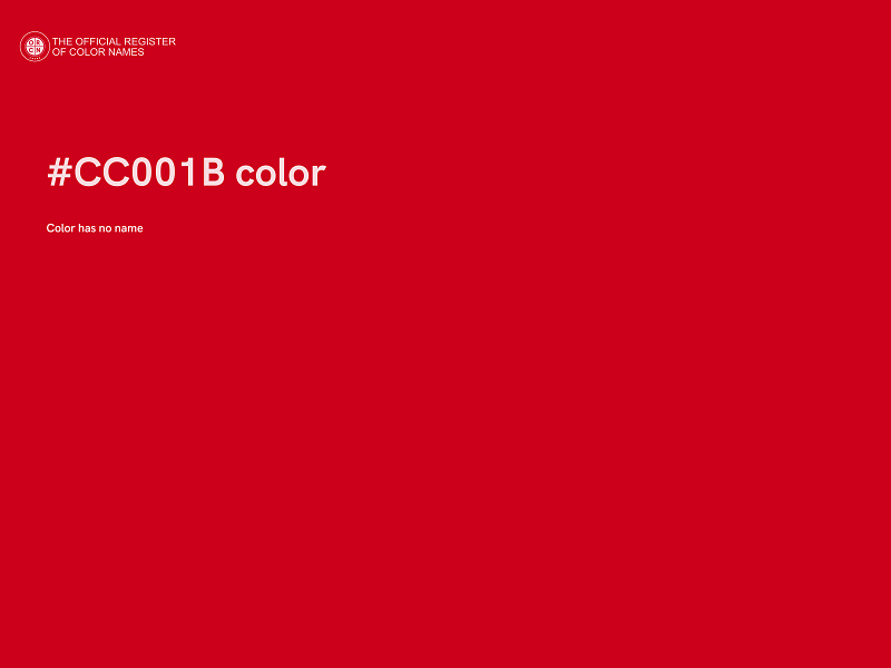 #CC001B color image