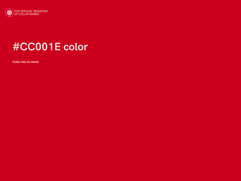 #CC001E color image