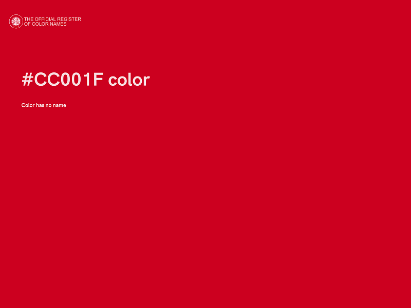 #CC001F color image