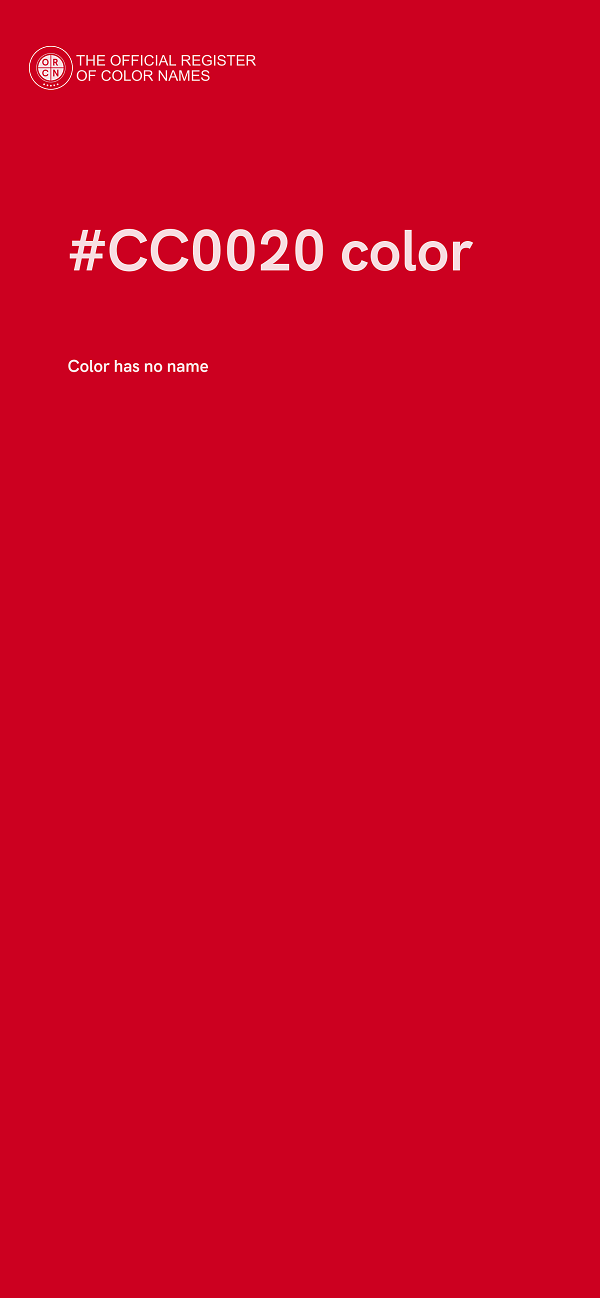 #CC0020 color image
