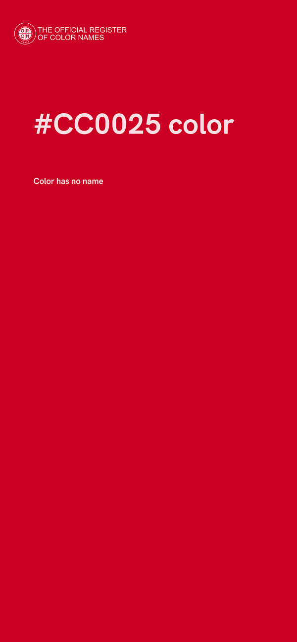 #CC0025 color image
