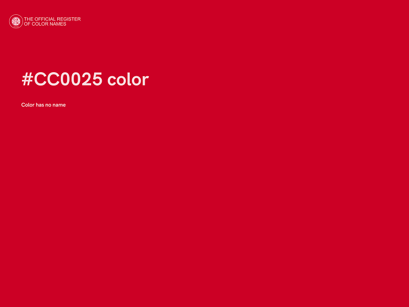 #CC0025 color image