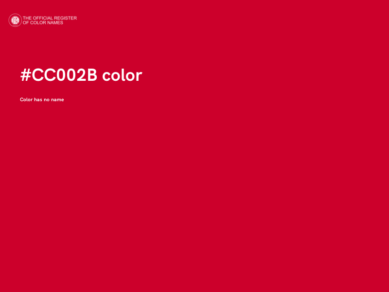 #CC002B color image