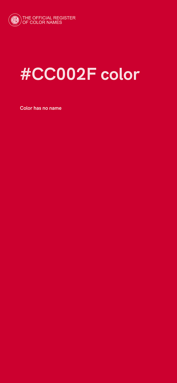 #CC002F color image