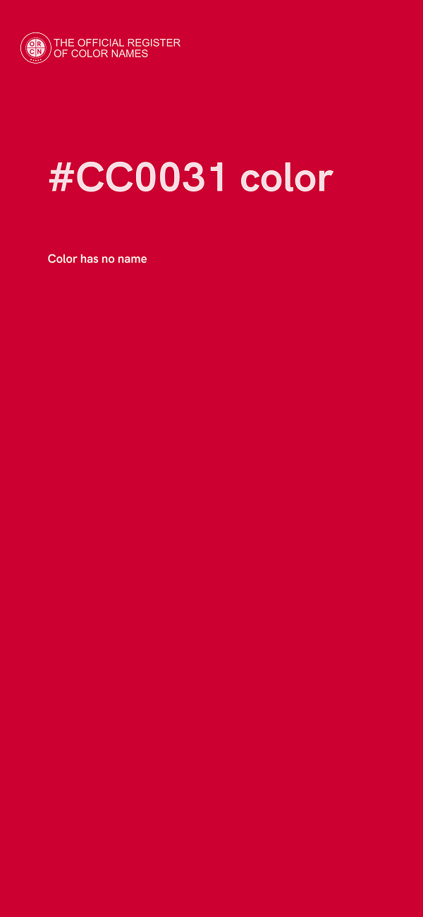 #CC0031 color image
