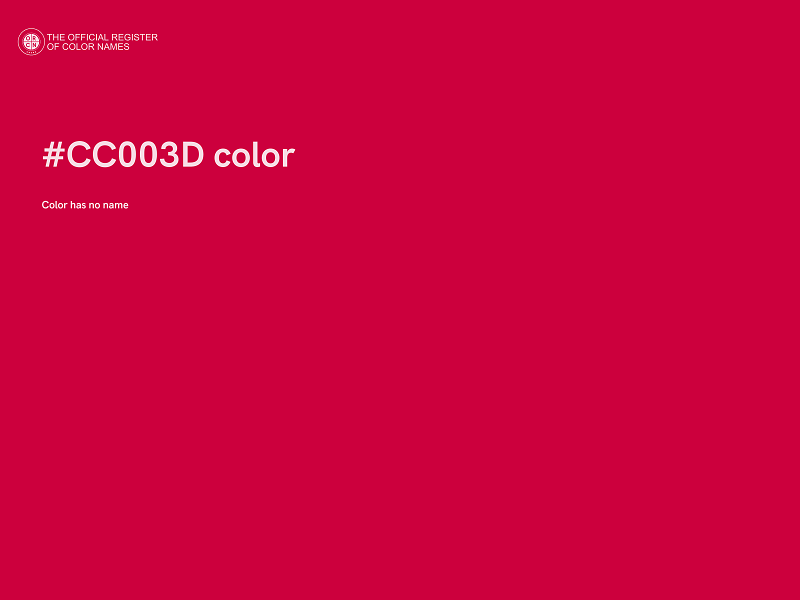 #CC003D color image