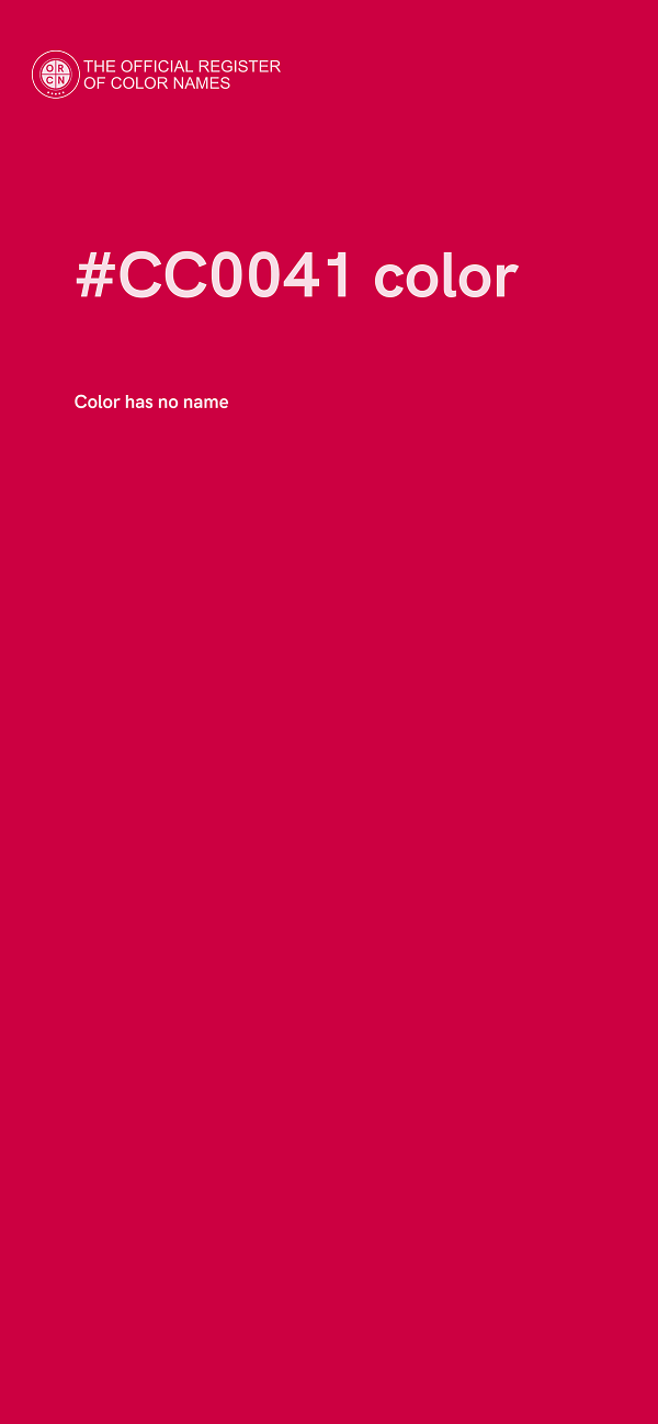 #CC0041 color image