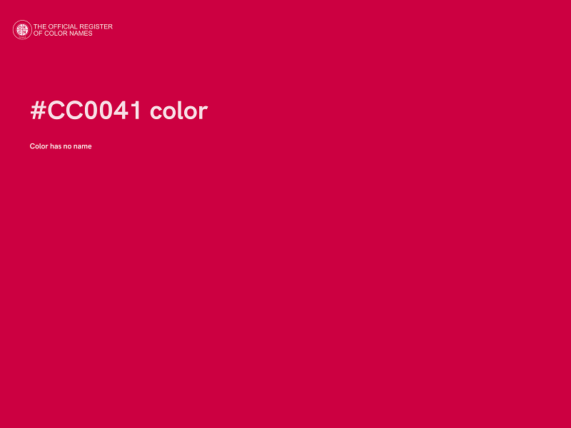 #CC0041 color image