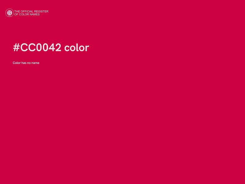 #CC0042 color image