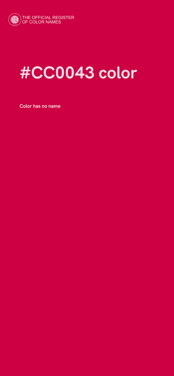 #CC0043 color image