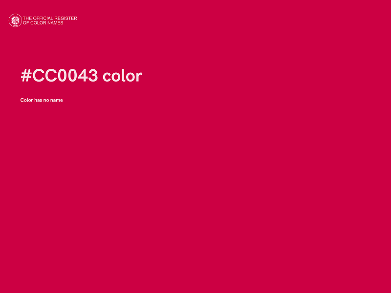 #CC0043 color image
