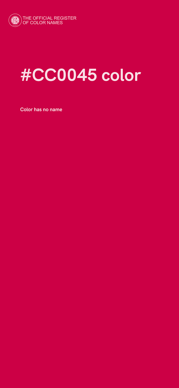 #CC0045 color image